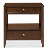 Hooker Furniture Archives Two-Drawer Nightstand with Open Storage