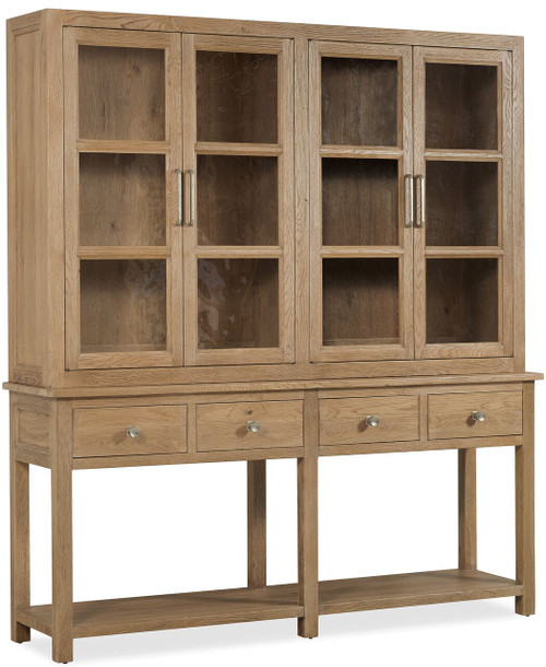 Hooker Furniture Driftwood Light Wood Display Sideboard