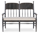 Hooker Furniture Americana Dining Dark Wood Bench