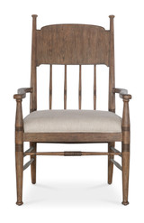 Hooker Furniture Americana Upholstered Seat Medium Wood Arm Chair (2 per ctn/price ea)