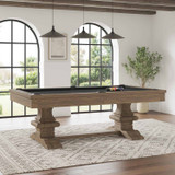 Beaumont Slate Pool Table Silvered Ash | Dining Top Optional – Plank & Hide