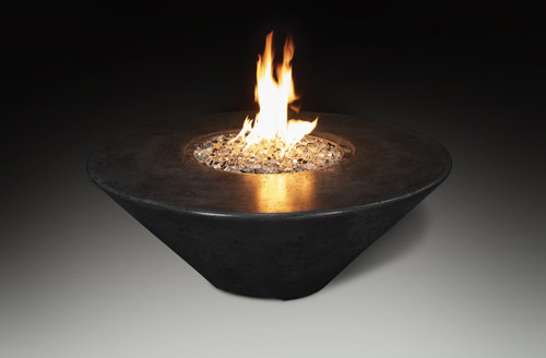 Athena Olympus Round Fire Pit Table - Black | Sawyer Twain USA