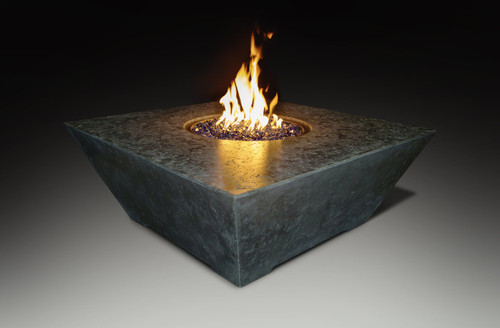 Athena Olympus Square Fire Pit Table - Black | Sawyer Twain USA