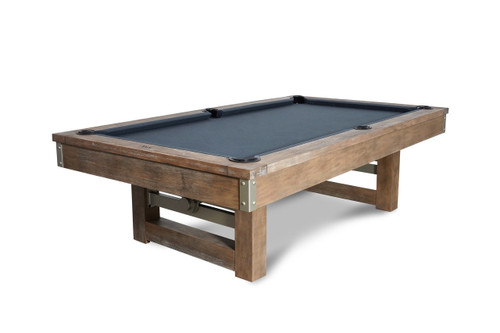 Bryant Slate Pool Table by Nixon Billiards in Weathered Natural finish, featuring a premium slate playing surface and white mahogany frame. A statement piece for your game room.