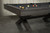 CrissyCross Charcoal Pool Table w| Dining Top Option