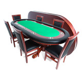 The Rockwell Premium Poker Table in Mahogany | Dining Top Option | Sawyer Twain USA