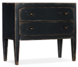 Hooker Furniture Ciao Bella Two-Drawer Nightstand- Black
