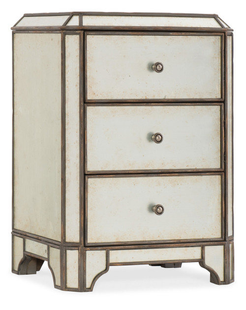 Hooker Furniture Arabella Mirrored Three-Drawer Nightstand