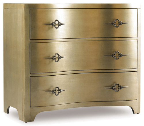 Hooker Furniture Sanctuary Three-Drawer Shaped Front Gold Chest