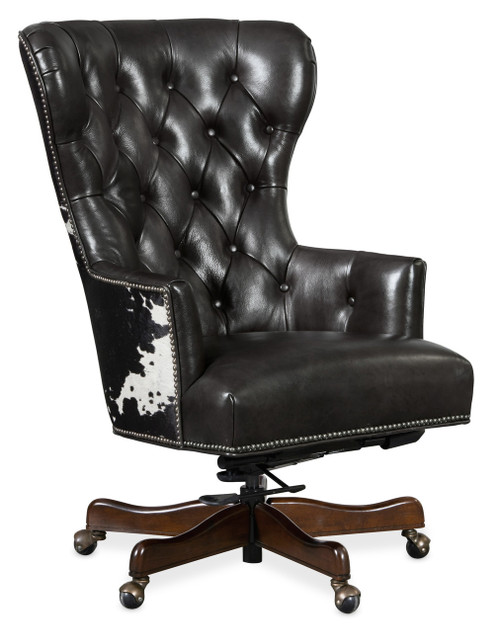 Hooker Furniture Katherine Executive Swivel Tilt Chair w/ Black & White HOH
