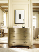 Hooker Furniture Sanctuary Three-Drawer Shaped Front Gold Chest