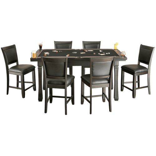 Burlington Game Table Set | Peppercorn