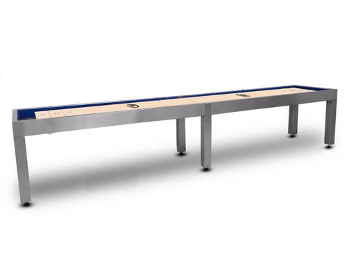 Brushed Stainless Steel Shuffleboard | Made in the USA