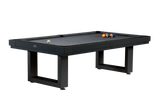 Lanai Outdoor Slate Pool Table in Black with sleek modern design, weather-resistant finish, and professional-grade slate surface.